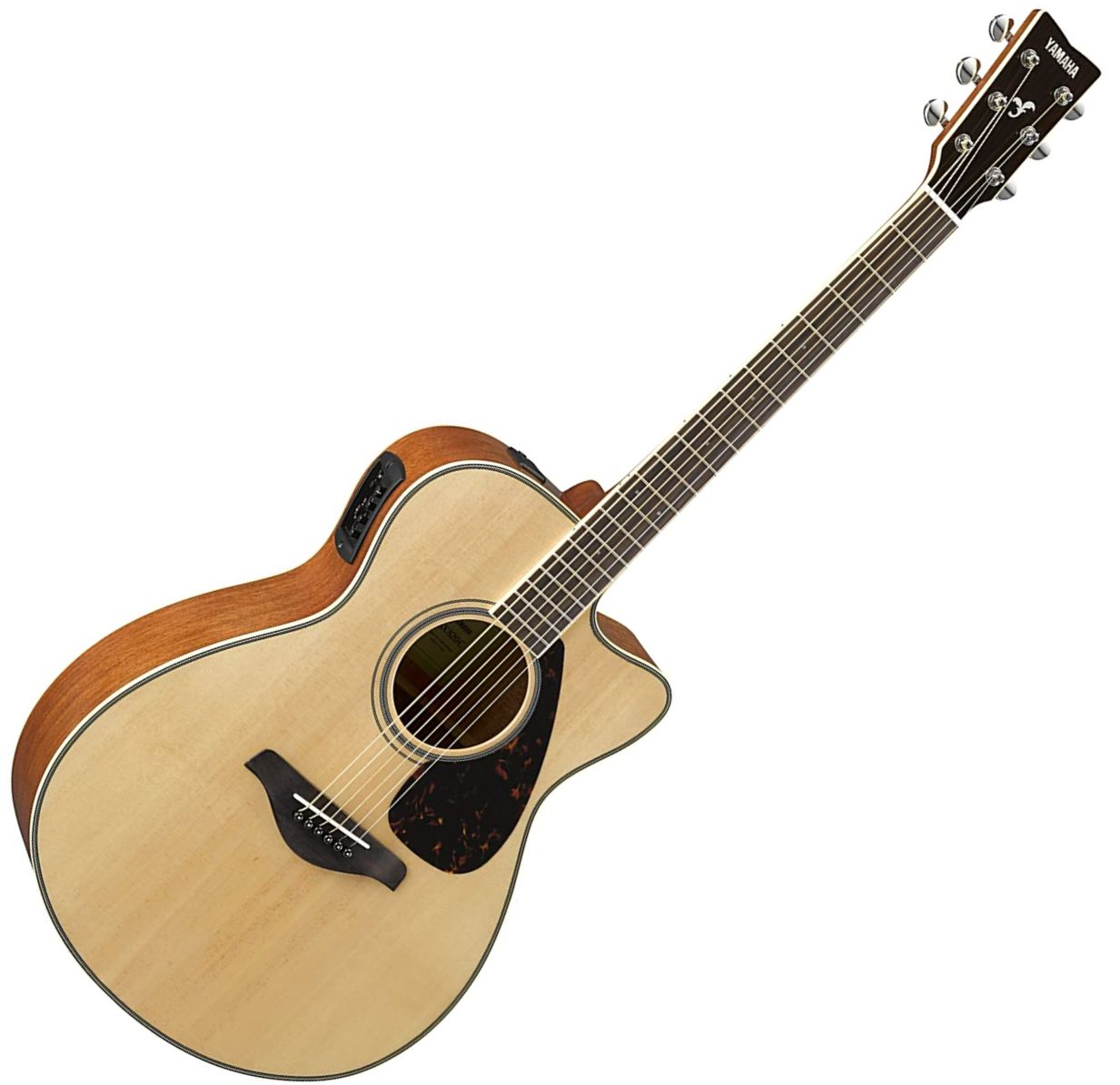 Yamaha FSX820C Solid Top Small Body Acoustic-Electric Guitar - Natural