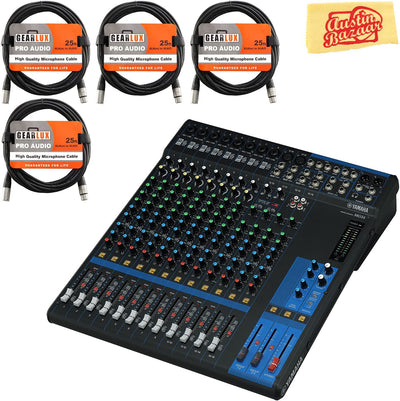 Yamaha MG16 Mixer w/ XLR Cables