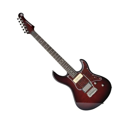 Yamaha PAC611VFM Pacifica Electric Guitar - Dark Red Burst