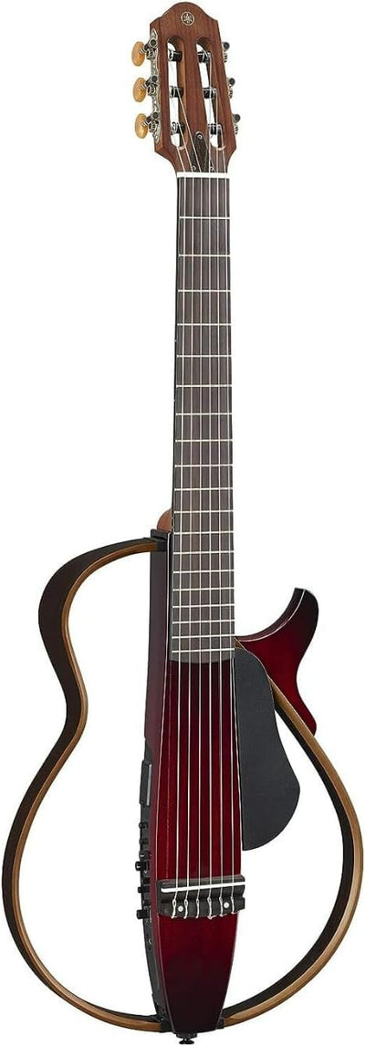 Yamaha SLG200N Nylon String Classical Silent Guitar - Crimson Red Burst