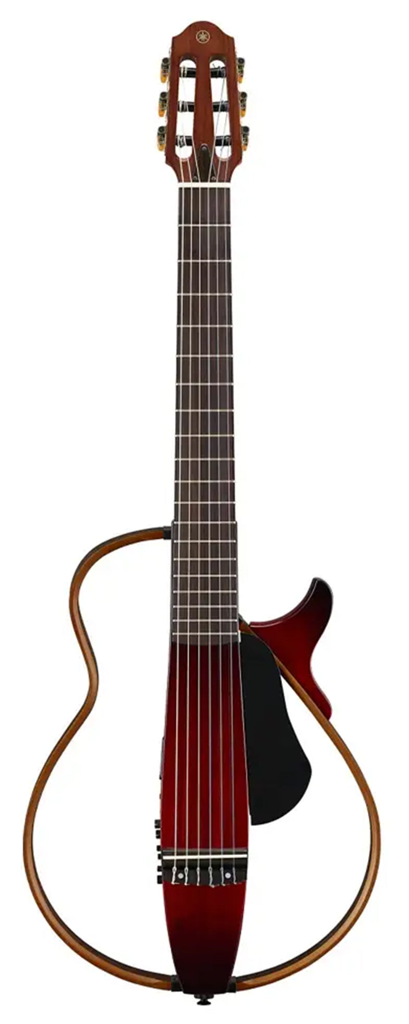 Yamaha SLG200N Nylon String Classical Silent Guitar - Crimson Red Burst