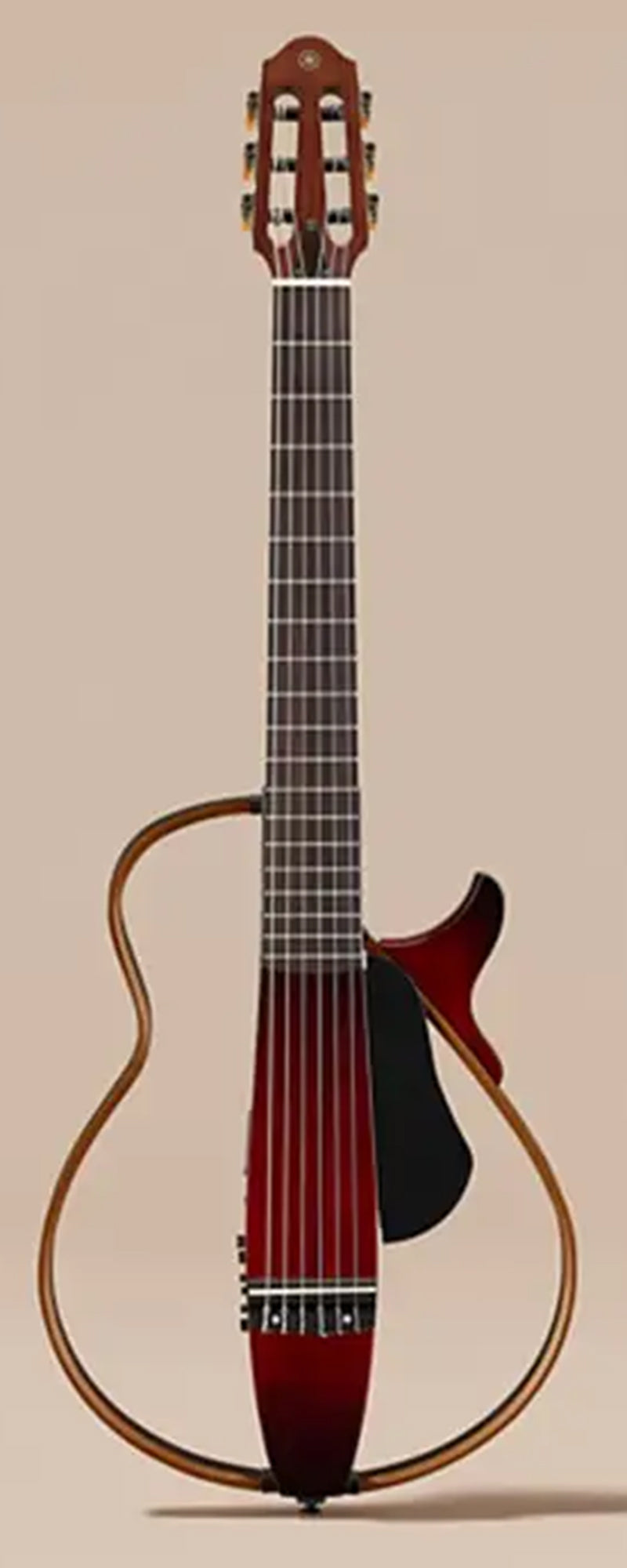 Yamaha SLG200N Nylon String Classical Silent Guitar - Crimson Red Burst