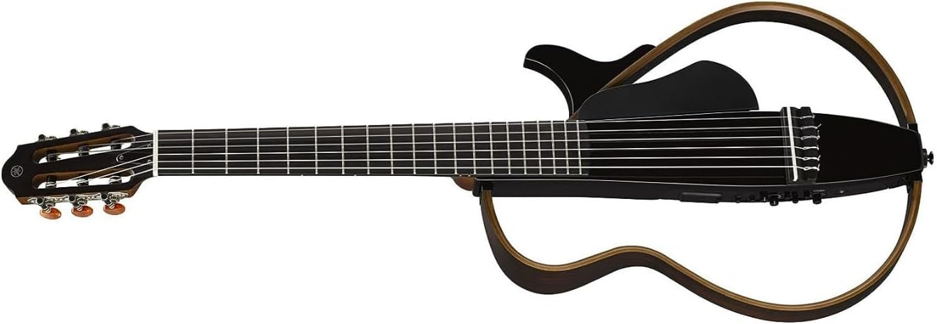 Yamaha SLG200N Nylon String Silent Guitar - Trans Black