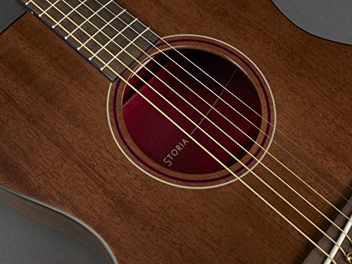 Yamaha Storia III Solid Mahogany Top Concert Acoustic Guitar - Chocolate Brown
