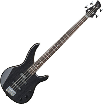 Yamaha TRBX174EW 4-String Exotic Wood Top Electric Bass Guitar - Translucent Black