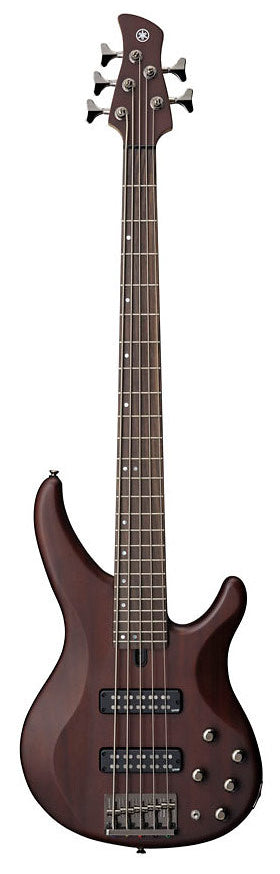 Yamaha TRBX505 5-String Premium Electric Bass Guitar - Translucent Brown
