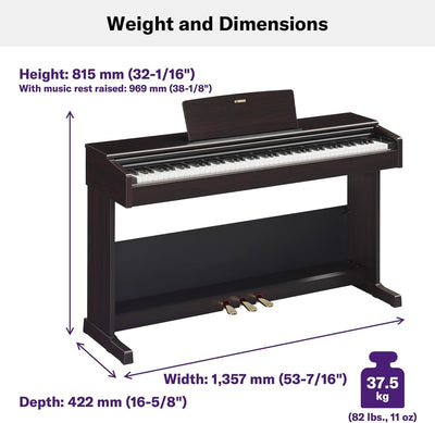 Yamaha YDP-105 Arius Digital Piano - Black Walnut