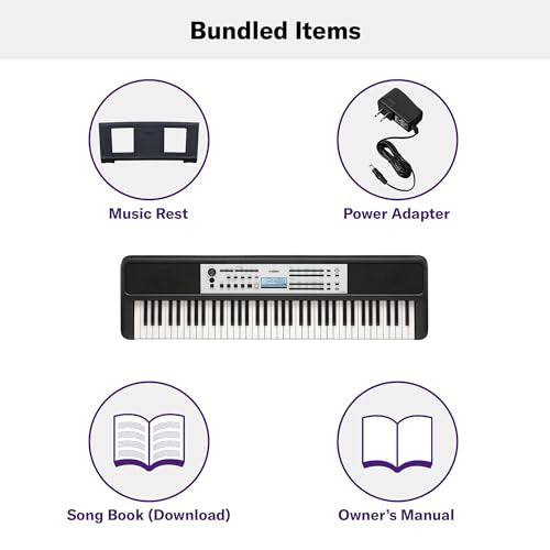 Yamaha YPT-W320 76-Key Portable Keyboard with Touch-Sensitive Keys