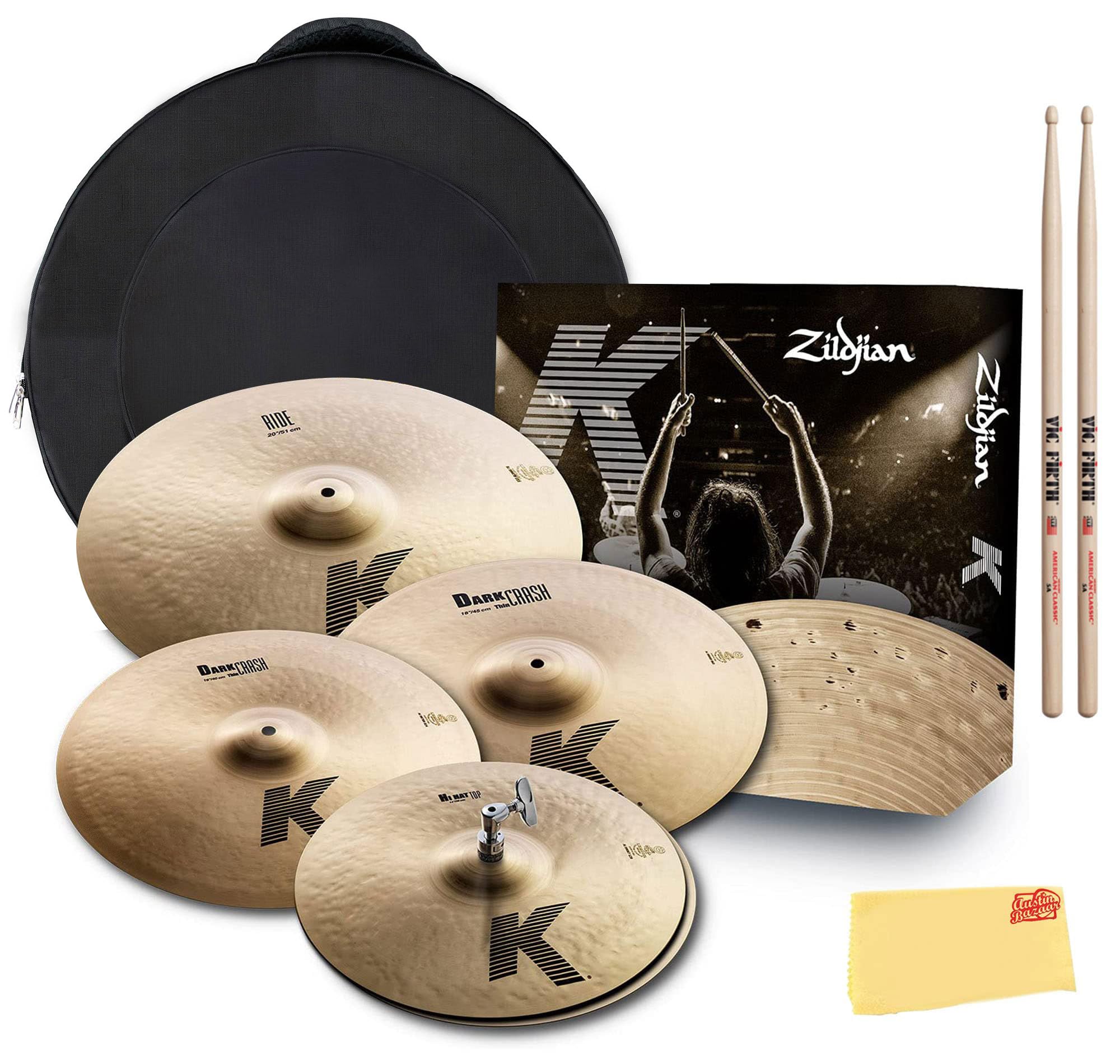 Zildjian K0800 K Cymbal Pack w/ Cymbal Bag