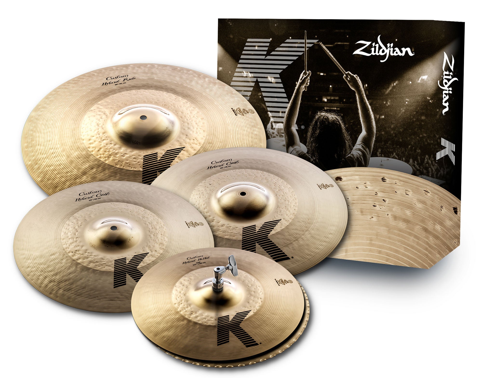 Zildjian K1250 K Custom Hybrid Cymbal Pack 14/16/18/20
