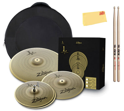 Zildjian LV348 Low Volume Cymbal Pack w/ Cymbal Bag