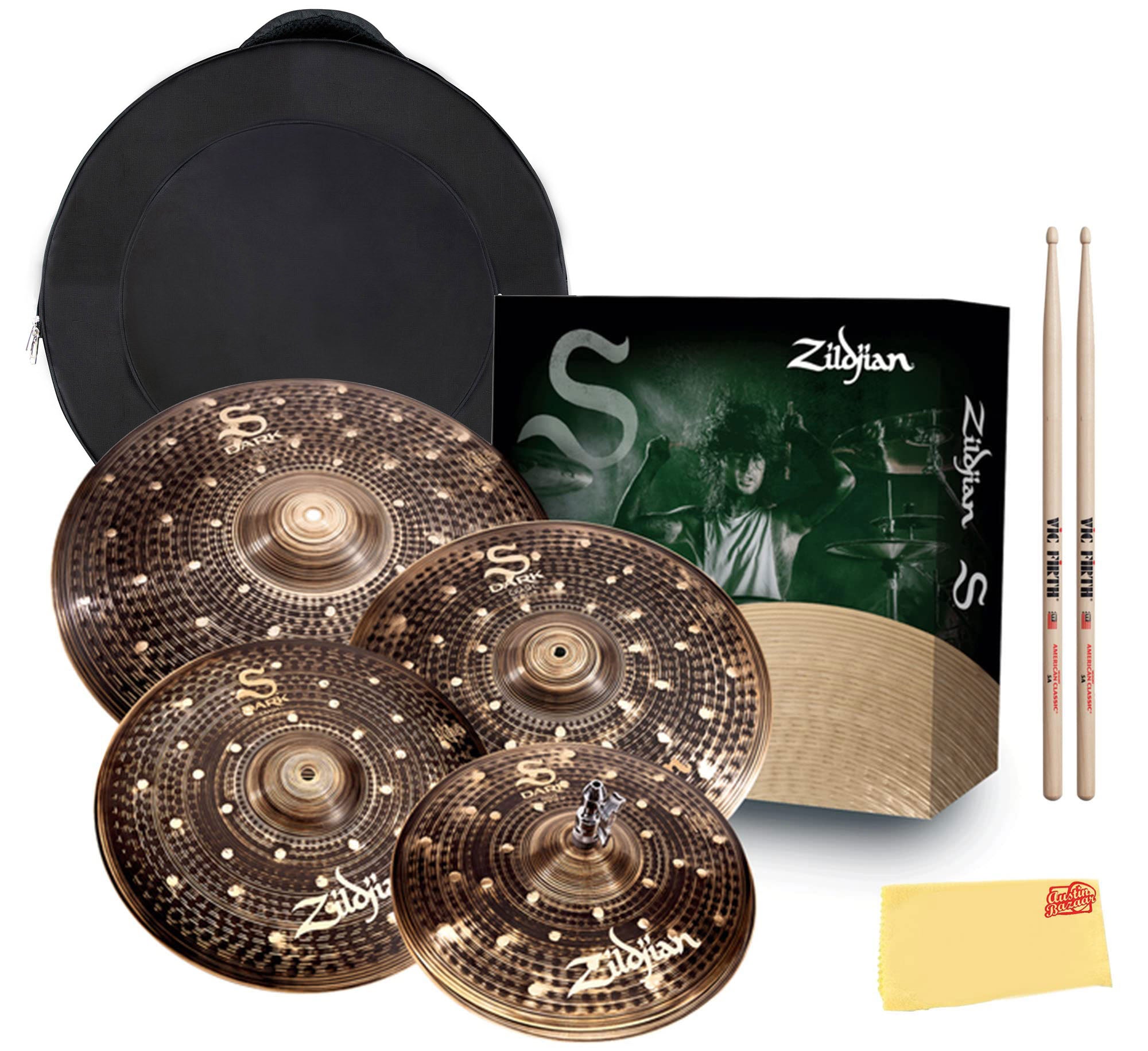 Zildjian SD4680 S Dark Cymbal Pack w/ Cymbal Bag