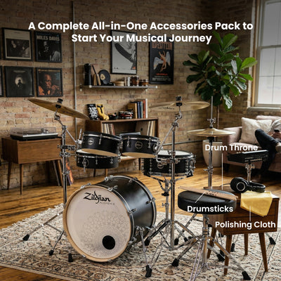Zildjian ALCHEM-E Bronze EX Electronic Drum Kit w/ Drum Throne