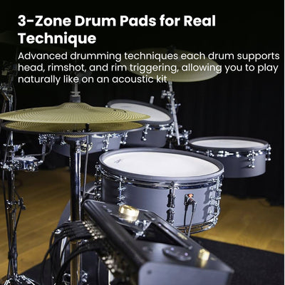 Zildjian ALCHEM-E Bronze EX Electronic Drum Kit w/ Drum Throne