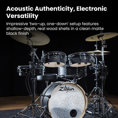 Zildjian ALCHEM-E Bronze EX Electronic Drum Kit w/ Drum Throne