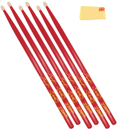Zildjian ZASJD3 Josh Dun "Clancy Red" Artist Series Drumsticks - 3 Pack