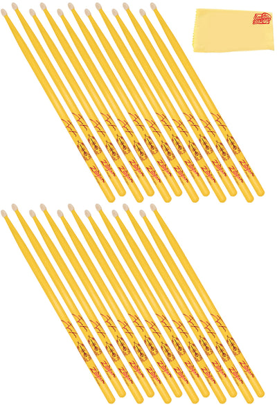 Zildjian ZASJD4 Josh Dun "Clancy Yellow" Artist Series Drumsticks - 12 Pack