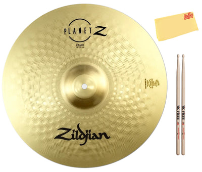 Zildjian ZP16C Planet Z Crash Cymbal w/ Drumsticks
