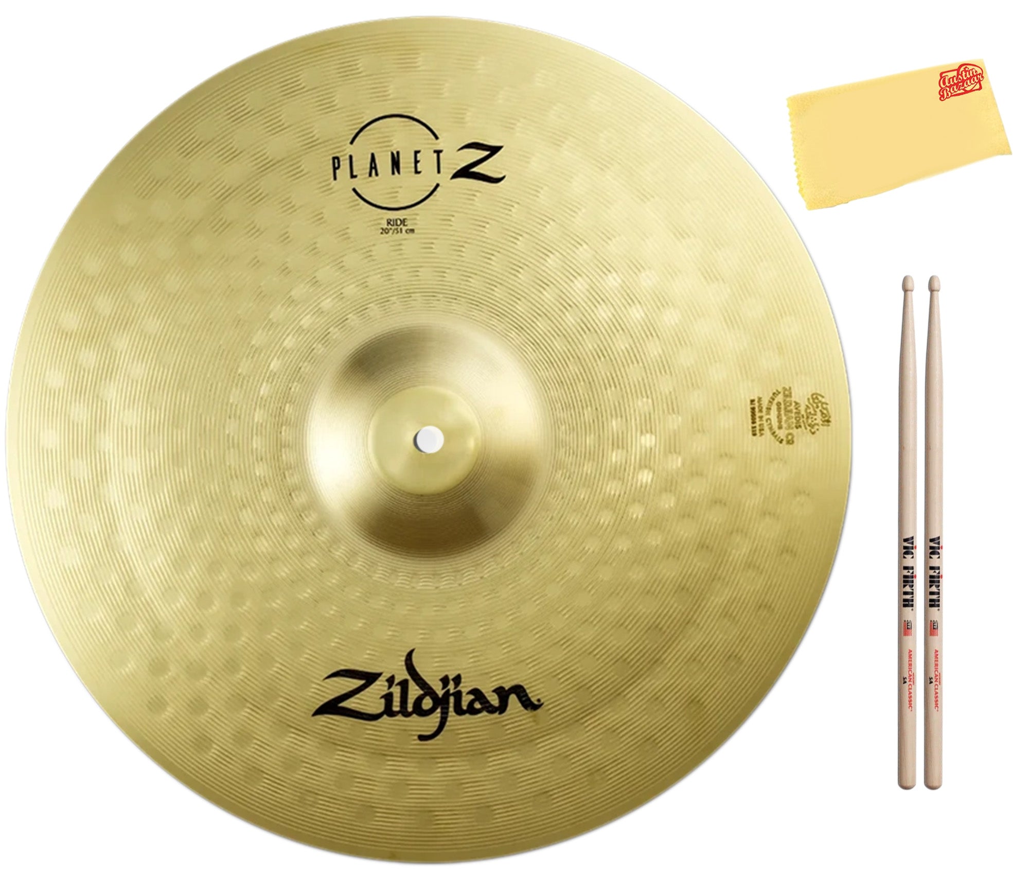 Zildjian ZP20R Planet Z Ride Cymbal w/ Drumsticks