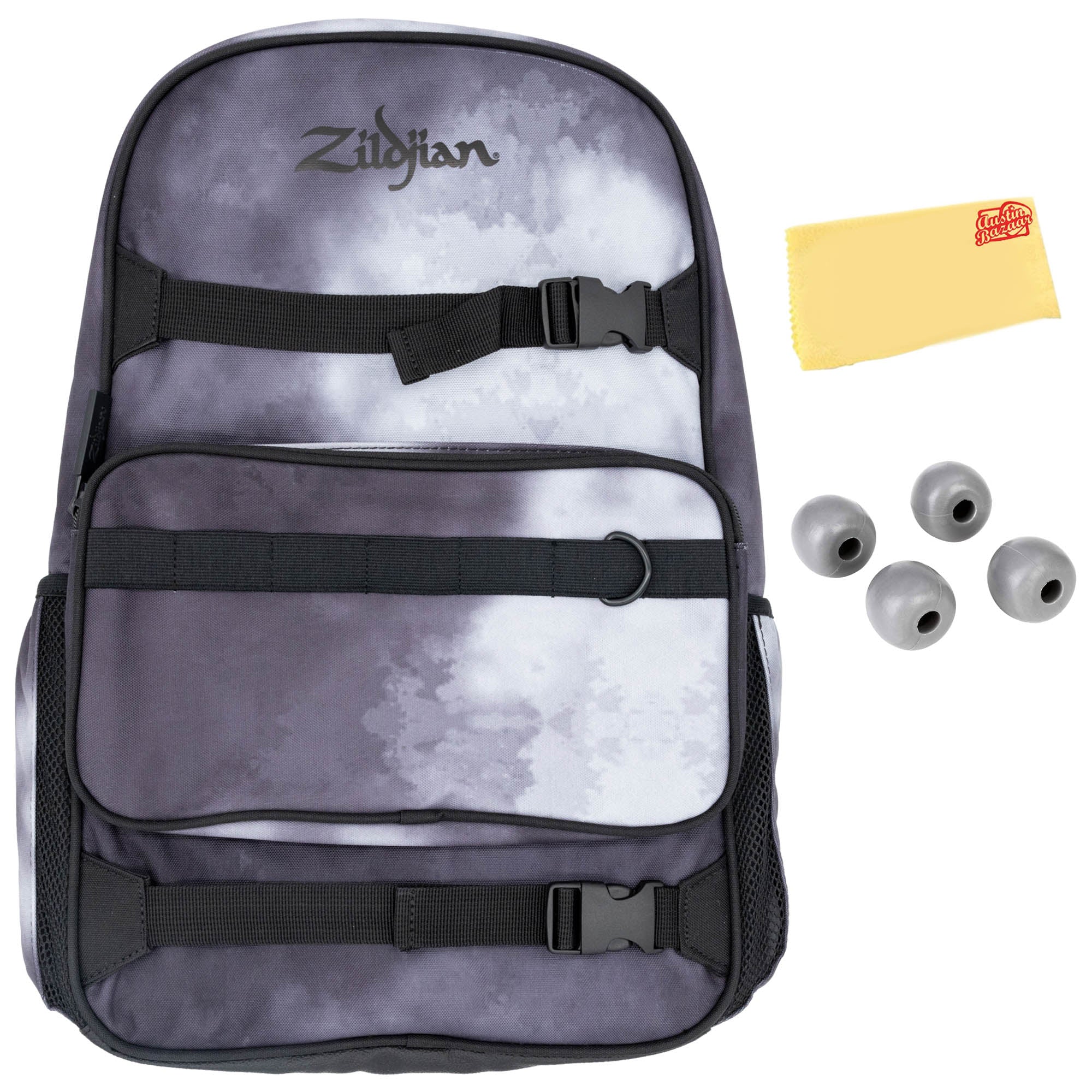 Zildjian ZXBP00102 Student Backpack Drumstick Bag - Black Raincloud w/ Practice Tips