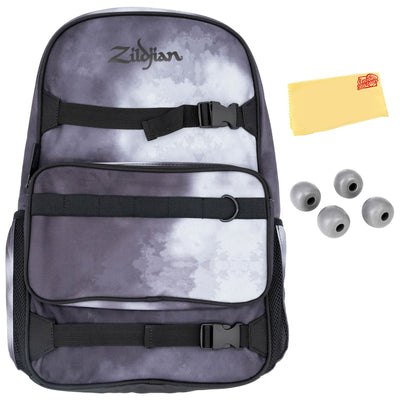 Zildjian ZXBP00102 Student Backpack Drumstick Bag - Black Raincloud w/ Practice Tips