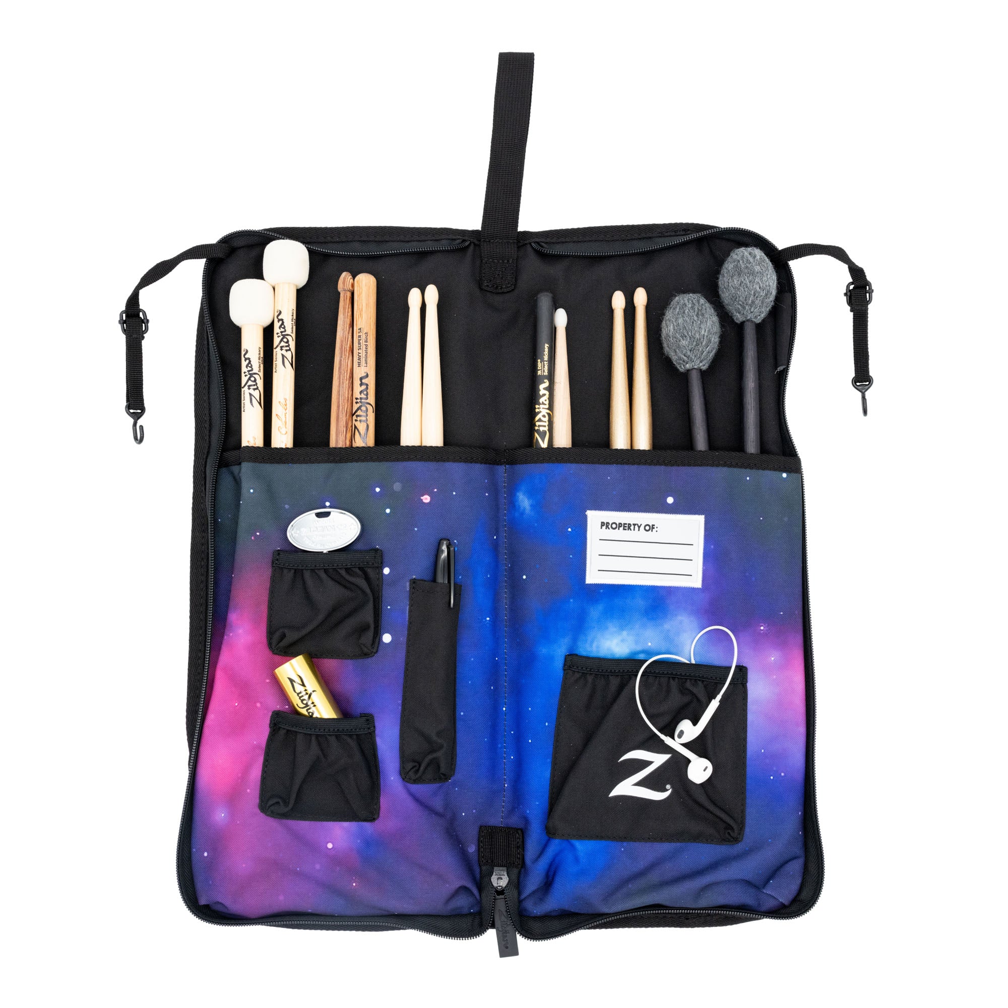 Zildjian ZXBP00302 Student Backpack Drumstick Bag - Purple Galaxy