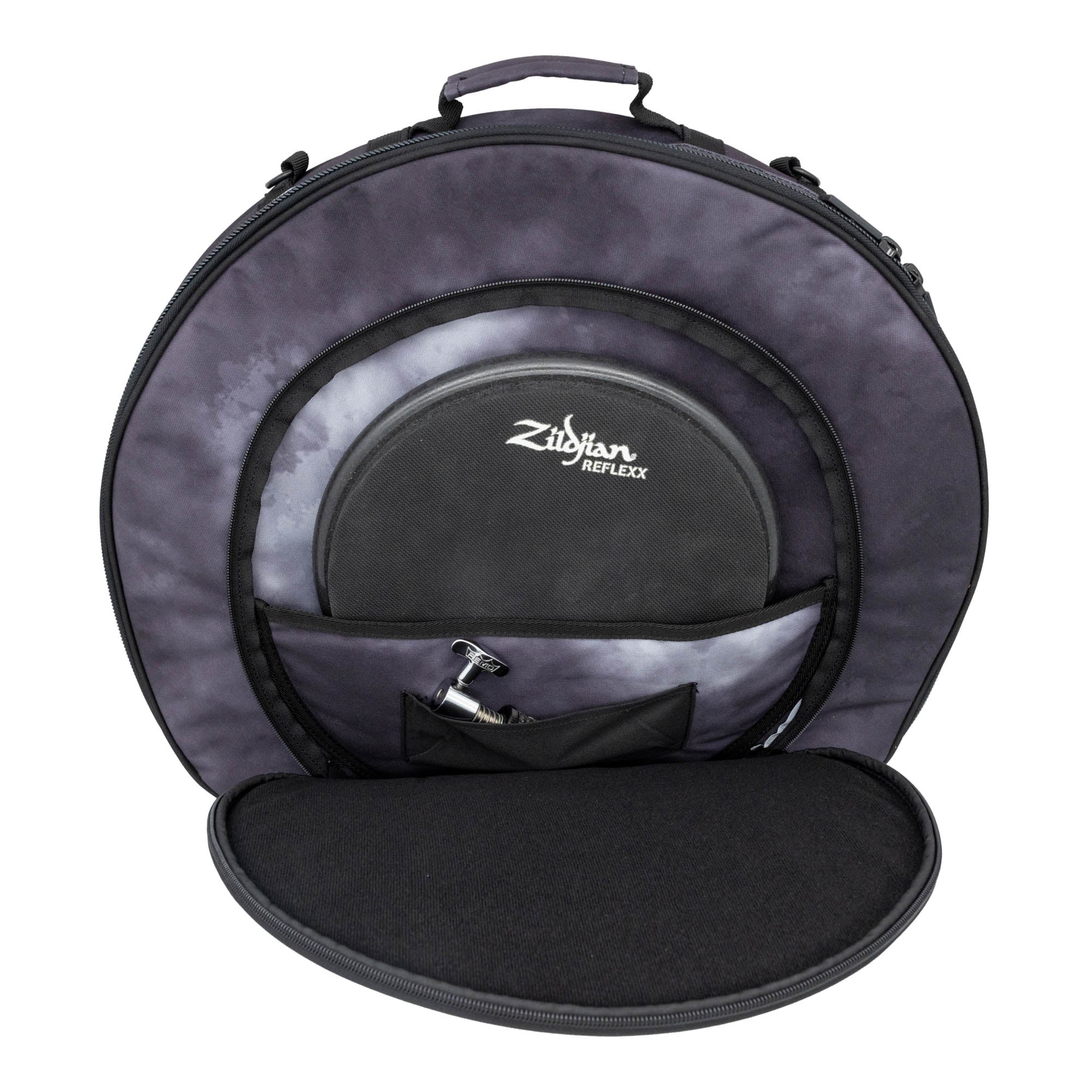 Zildjian ZXCB00120 20-Inch Student Cymbal Backpack - Black Raincloud w/ Practice Tips