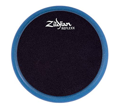 Zildjian ZXPPRCB06 6-Inch Reflexx Dual-Sided Conditioning Practice Pad - Blue w/ Drumsticks