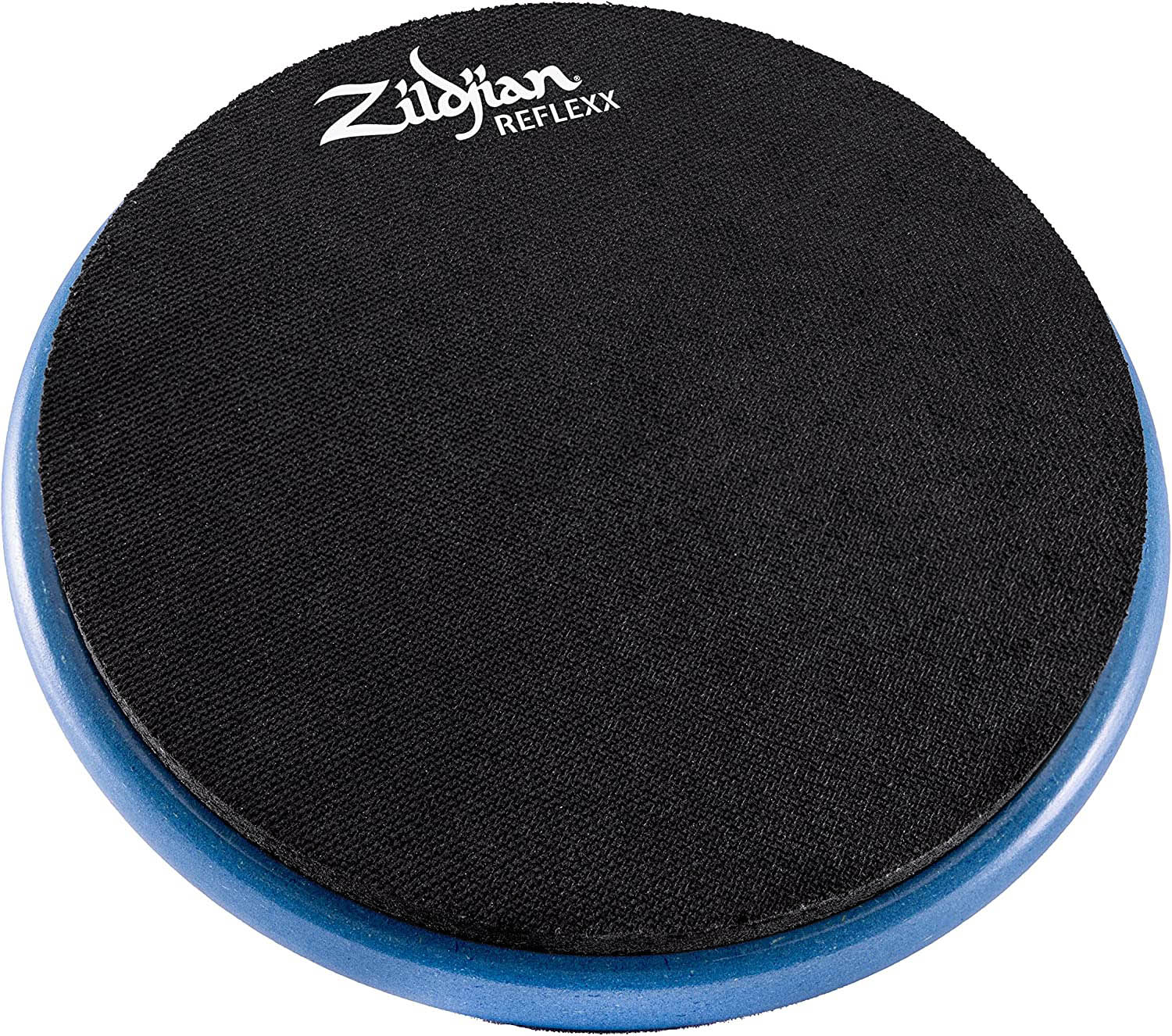 Zildjian ZXPPRCB10 10-Inch Reflexx Dual-Sided Conditioning Practice Pad - Blue w/ Drumsticks