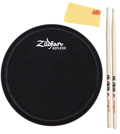 Zildjian ZXPPRCP06 6-Inch Reflexx Dual-Sided Conditioning Practice Pad w/ Drumsticks