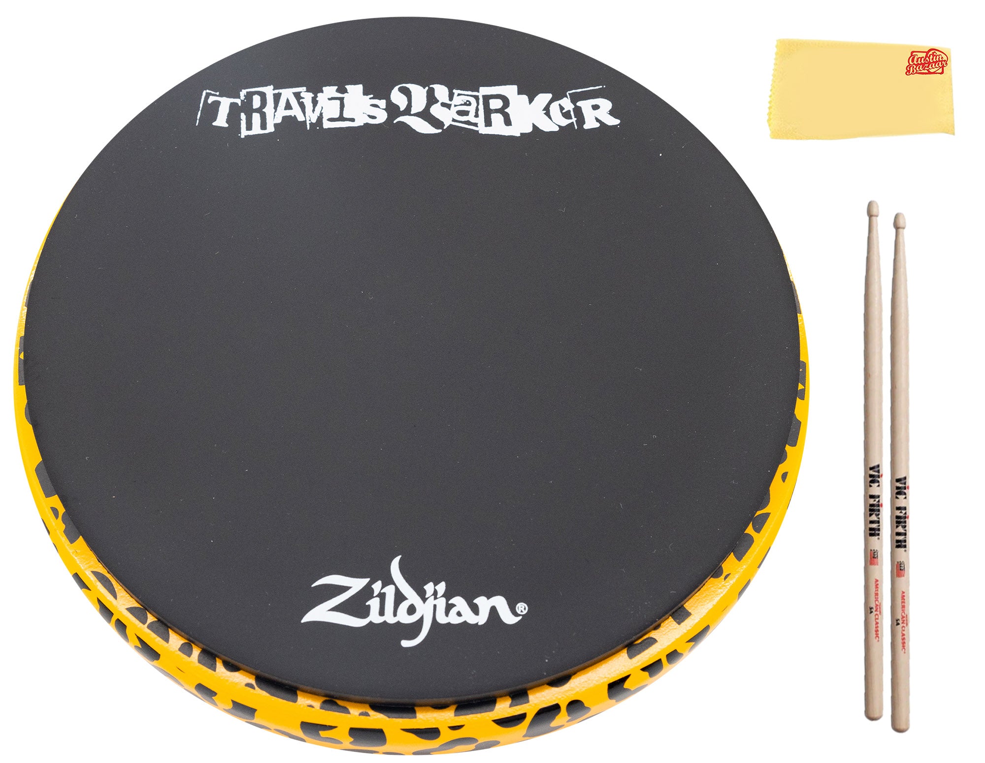 Zildjian ZXPPTB12 Travis Barker Signature Practice Pad - 12 Inch w/ Drumsticks