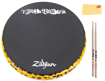 Zildjian ZXPPTB12 Travis Barker Signature Practice Pad - 12 Inch w/ Drumsticks