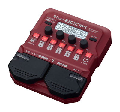 Zoom B1 FOUR Bass Multi-Effects Processor w/ Cables