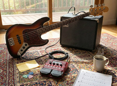 Zoom B1 FOUR Bass Multi-Effects Processor w/ Cables