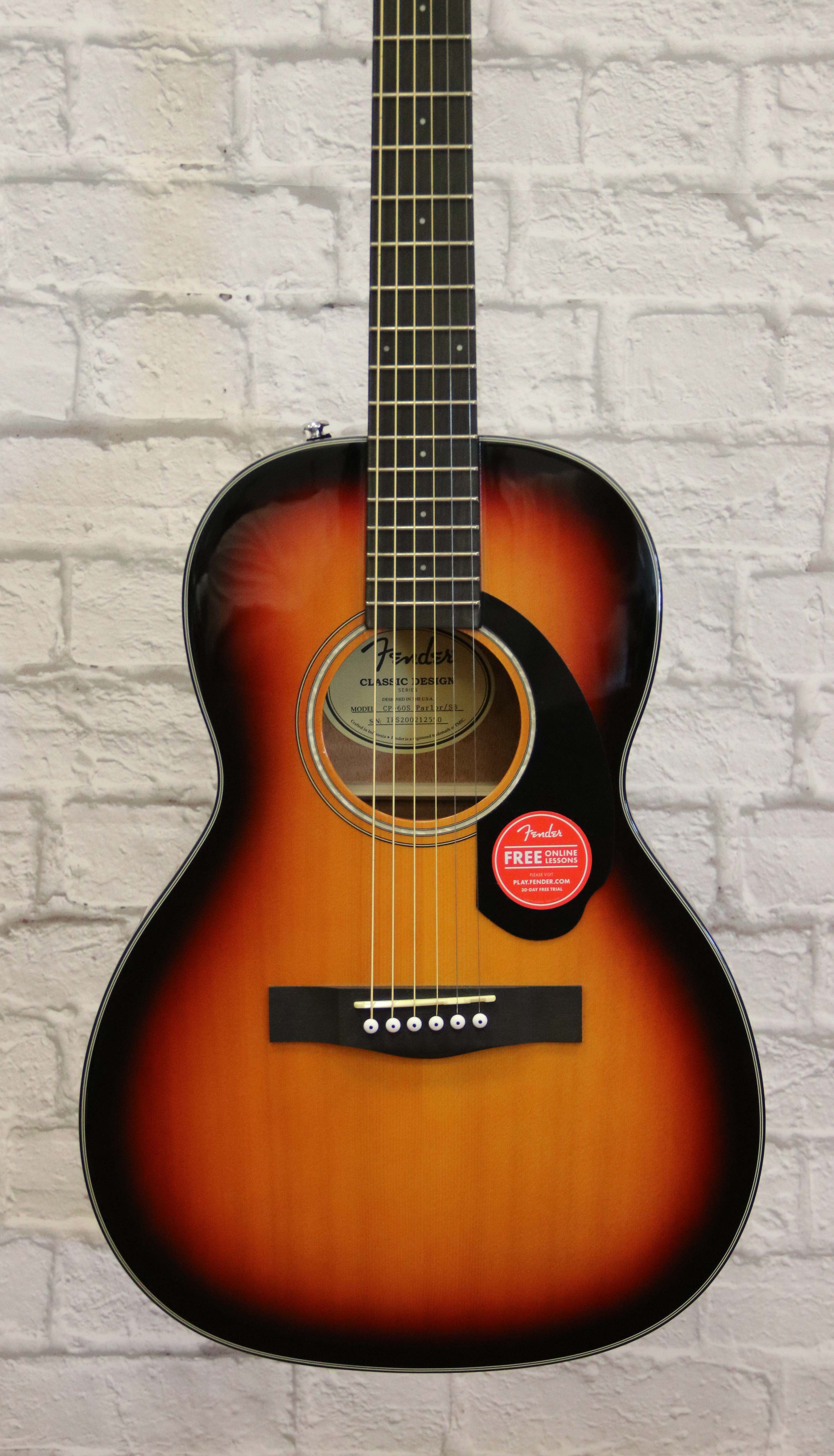Fender 0970120032 Cp60s Parlor Acoustic Guitar Sunburst for sale