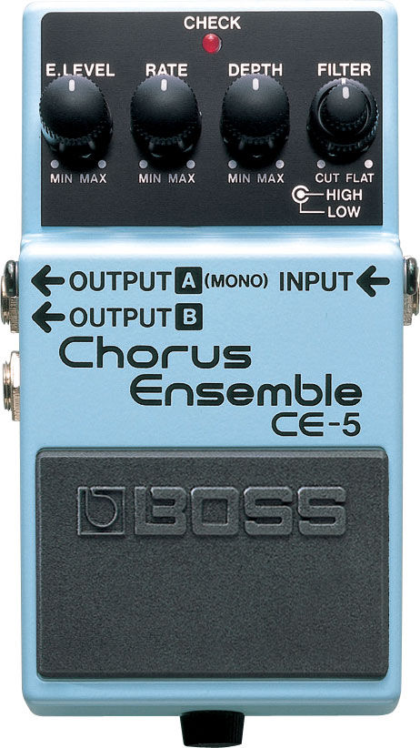 Boss CE-5 Chorus Ensemble w/ Instrument Cables