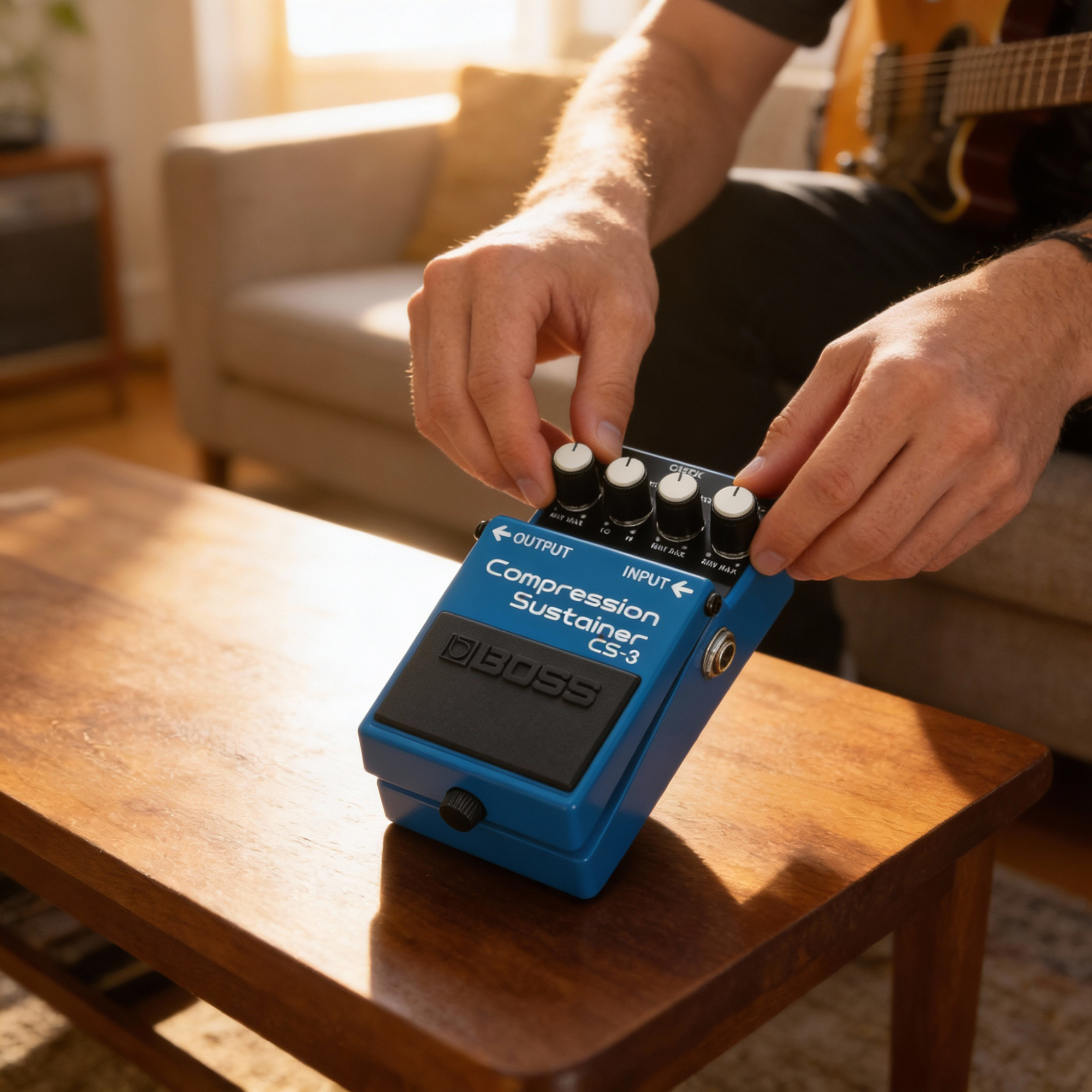 Boss CS-3 Compressor/Sustainer w/ Power Supply
