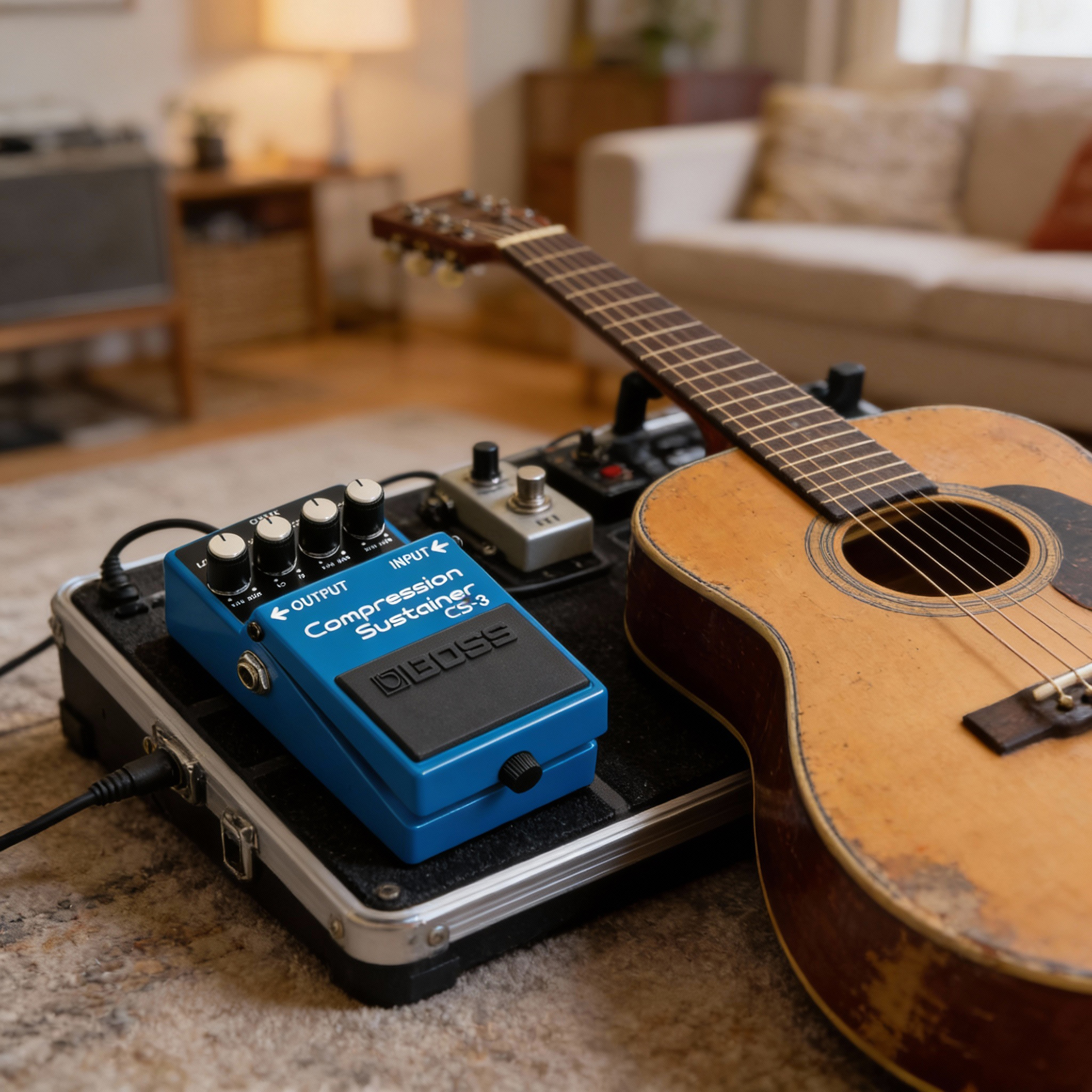 Boss CS-3 Compressor/Sustainer w/ Power Supply