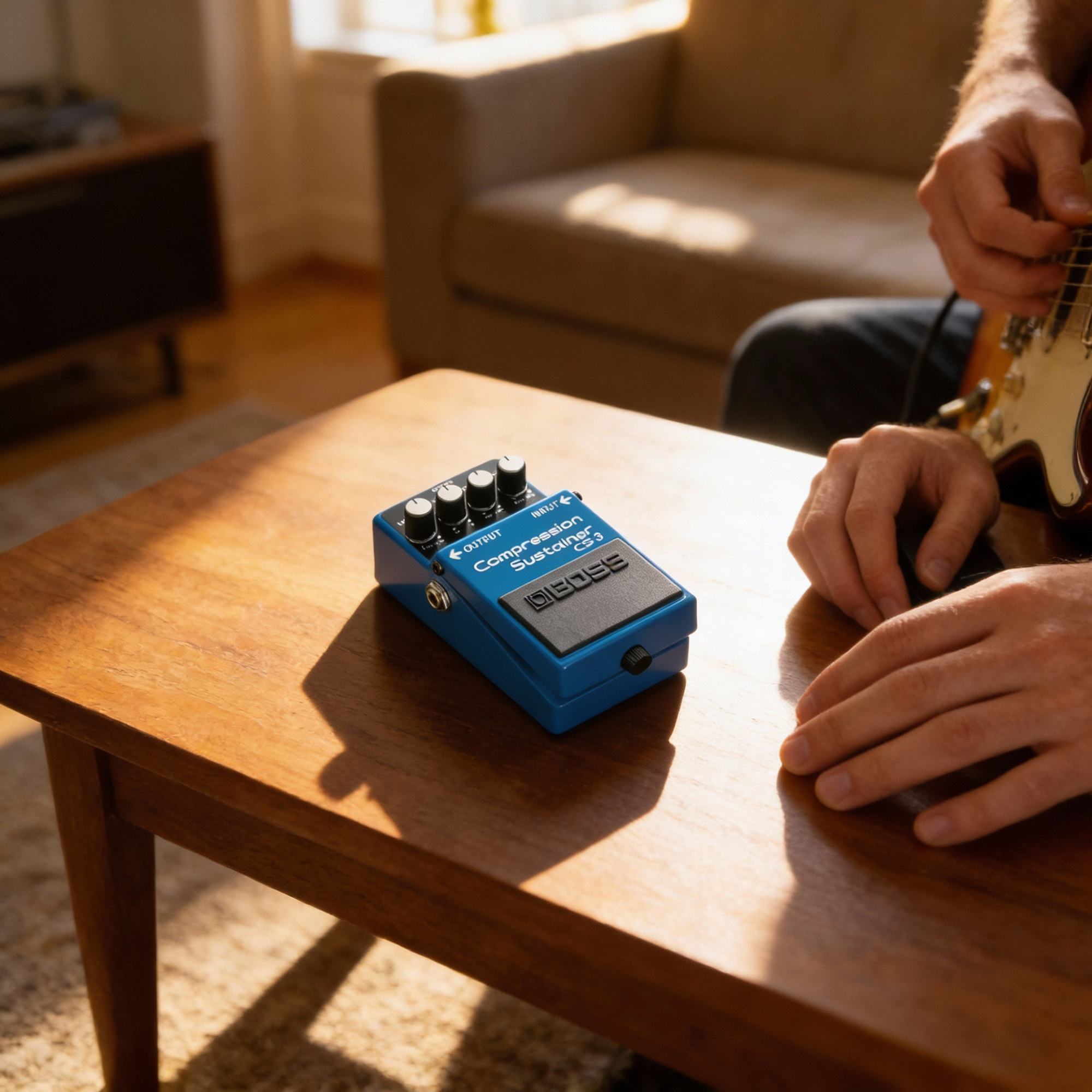 Boss CS-3 Compressor/Sustainer w/ Power Supply