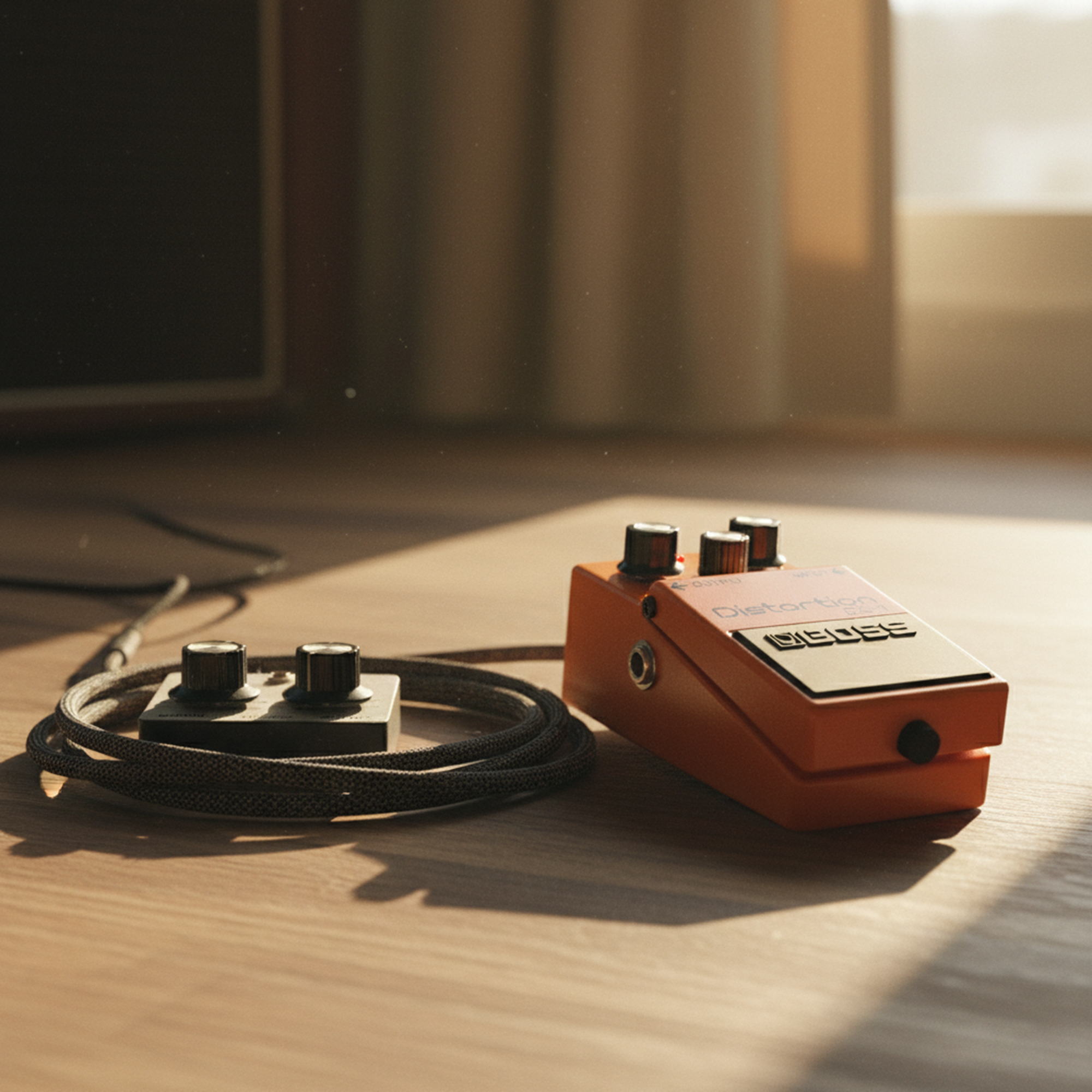 Boss DS-1 Distortion w/ Instrument Cables