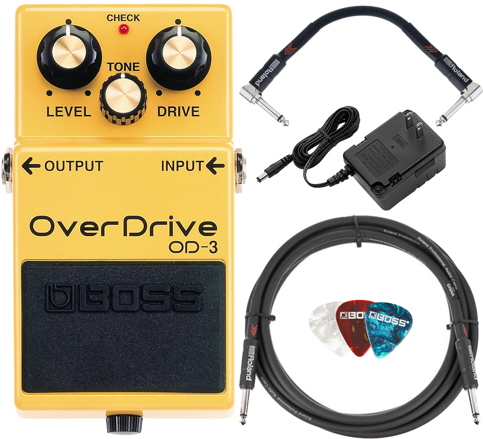 Boss OD3 OverDrive w/ Power Supply eBay