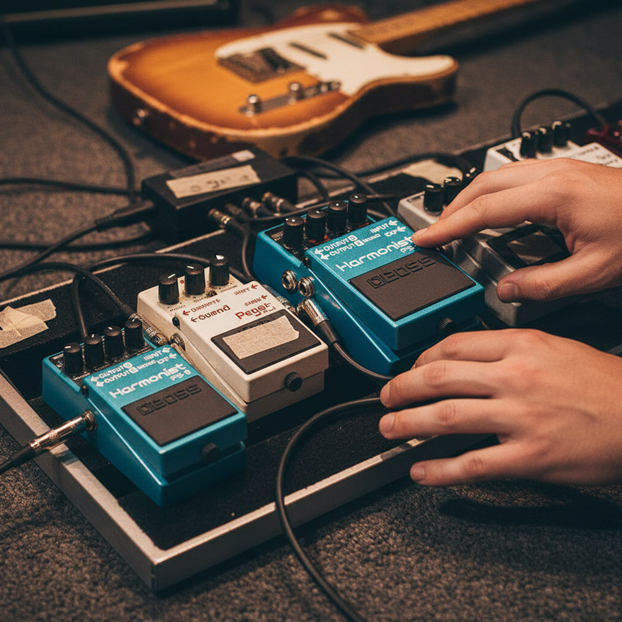 Boss PS-6 Harmonist w/ Instrument Cables