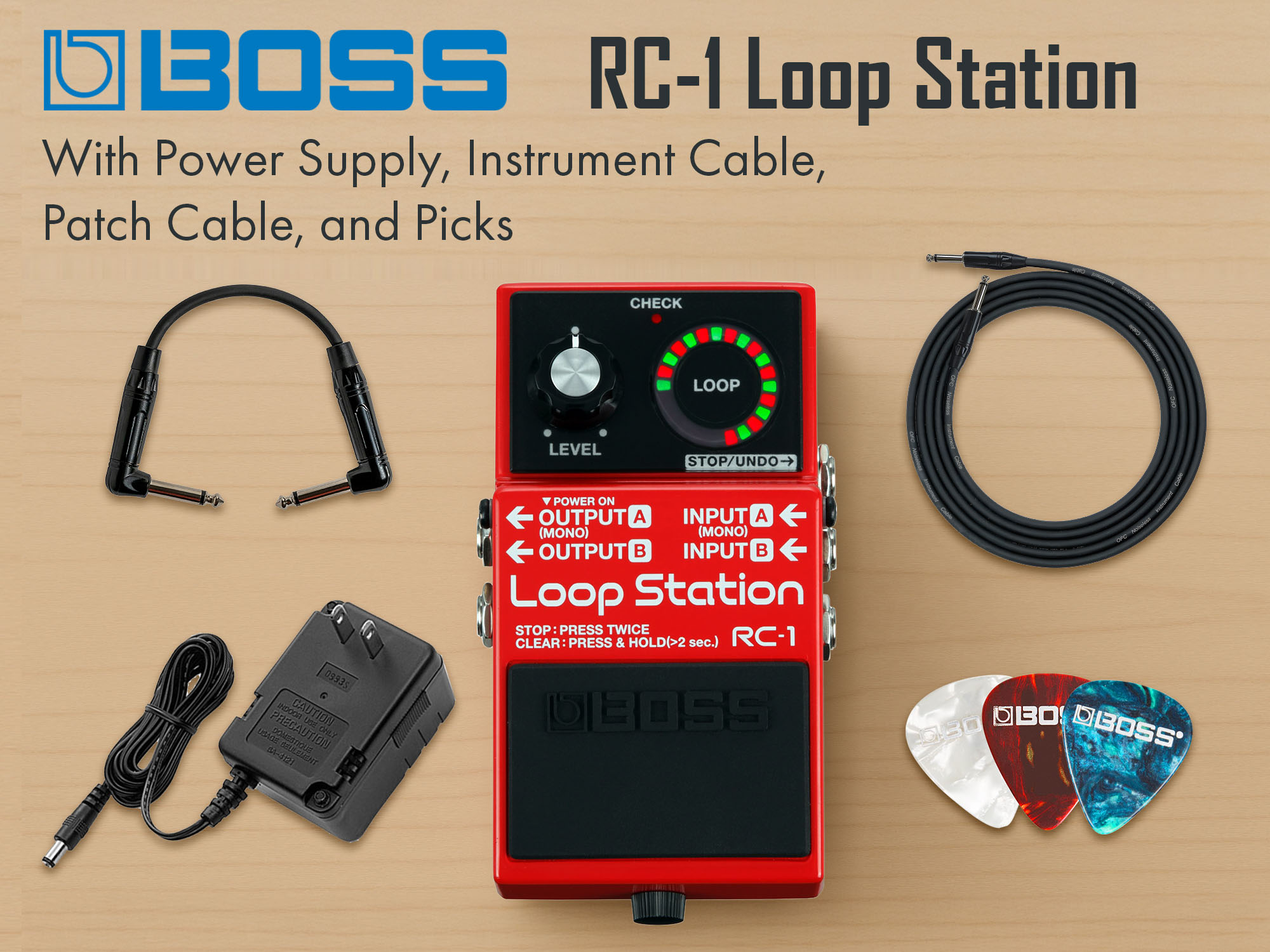 Boss RC-1 Loop Station w/ Power Supply
