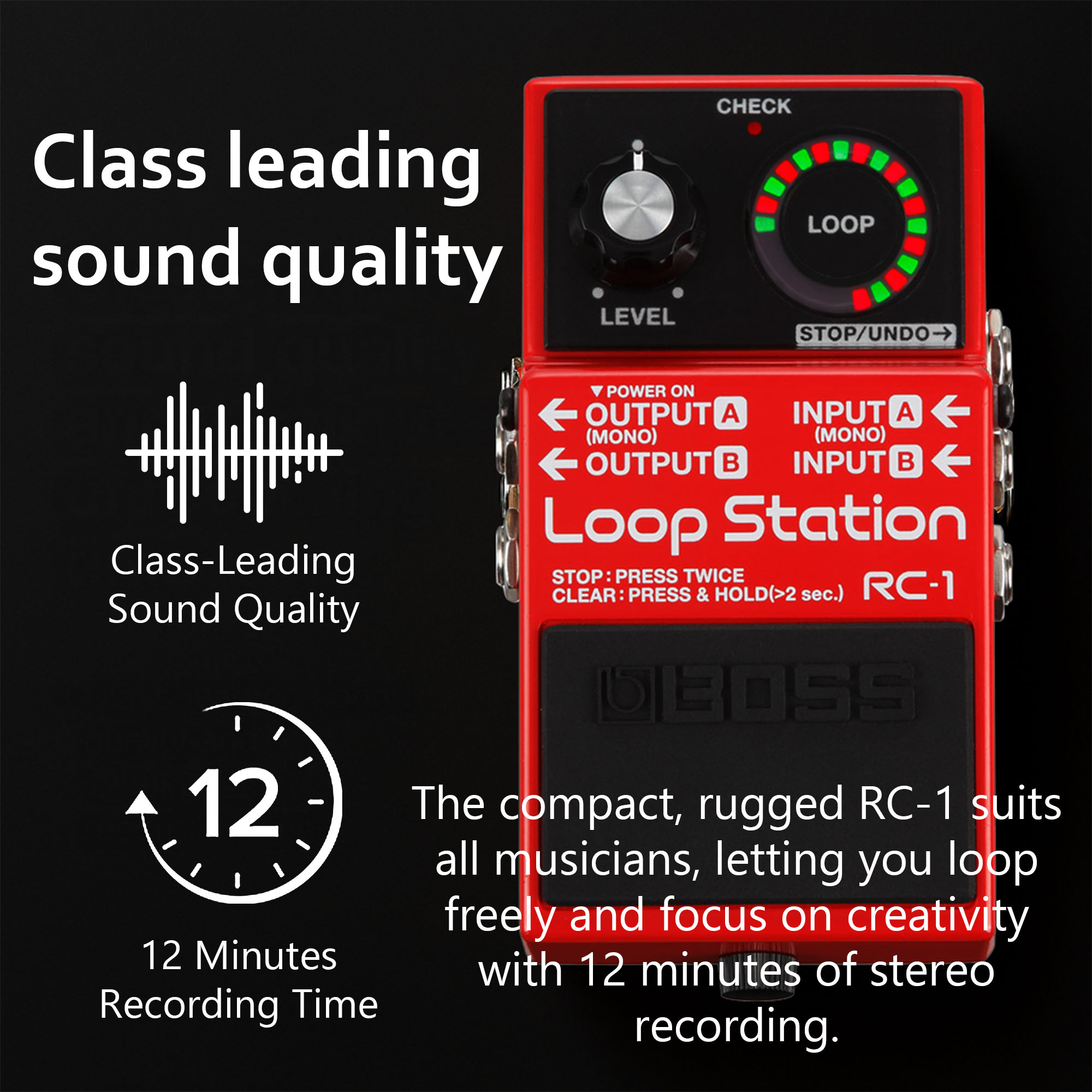 Boss RC-1 Loop Station w/ Power Supply