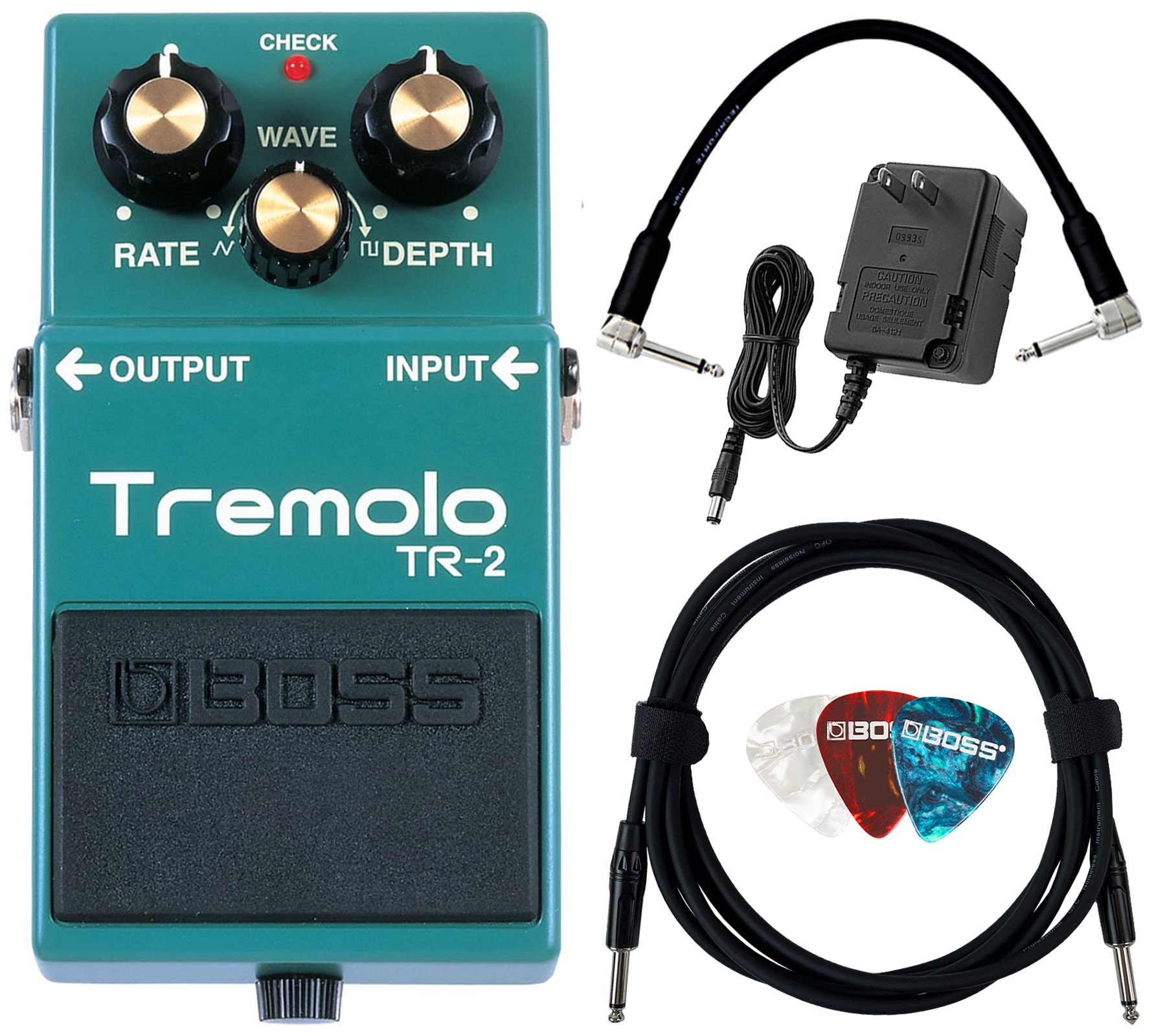 Boss TR-2 Tremolo w/ Power Supply