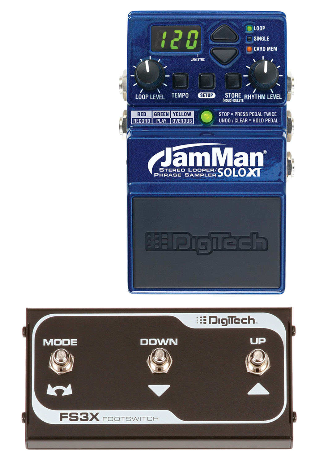 DigiTech JamMan Solo XT Looper Pedal w/ DigiTech FS3X 3Button Footswitch eBay