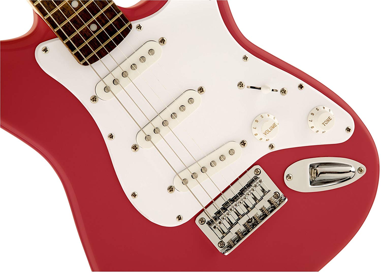 【FENDER SQUIRE mini】/ RED / ソフトケース付き