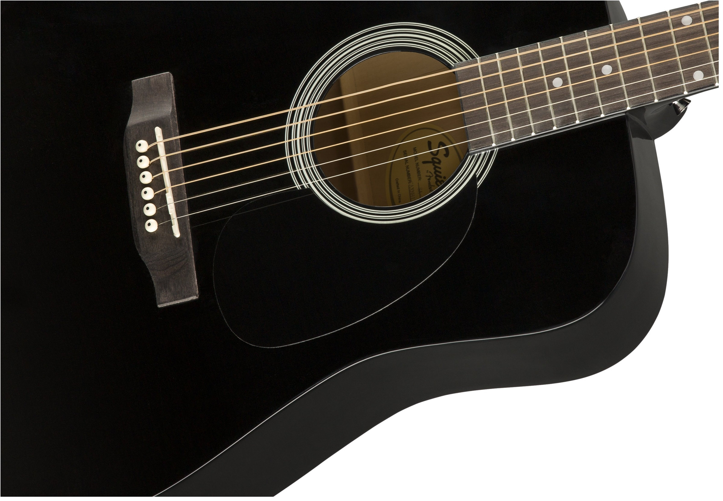 ::Fender Squier Dreadnought Acoustic Guitar - Black