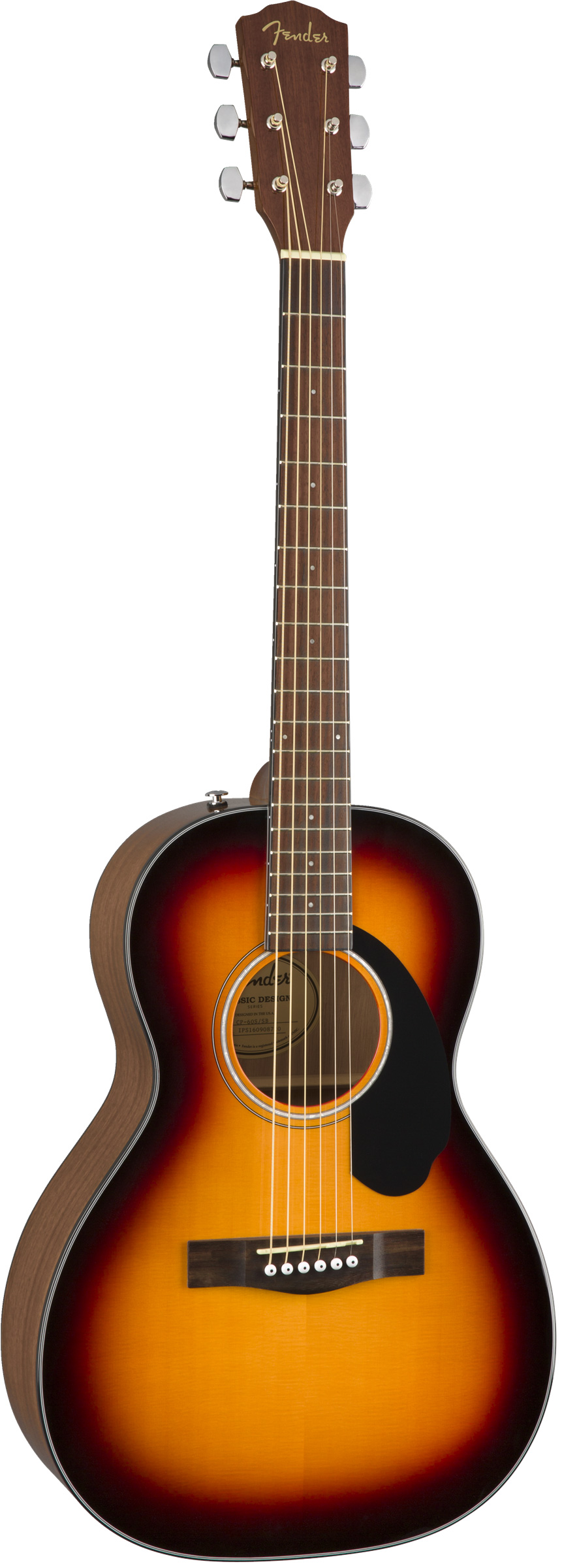 Fender CP-60S Solid Top Parlor Acoustic Guitar - Sunburst w/ Gig Bag