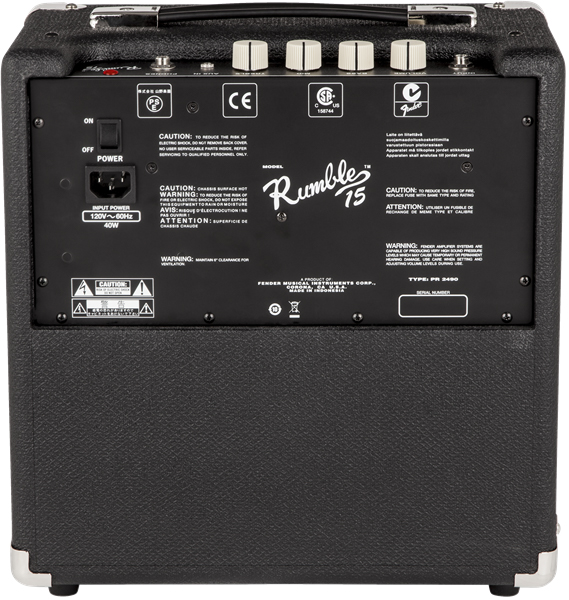 Fender Rumble 15 V3 1x8-Inch Bass Combo Amplifier w/ Instrument Cable | eBay